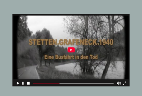 Foto aus dem Dokumentarfilm „Stetten.Grafeneck.1940. – eine Busfahrt in den Tod“