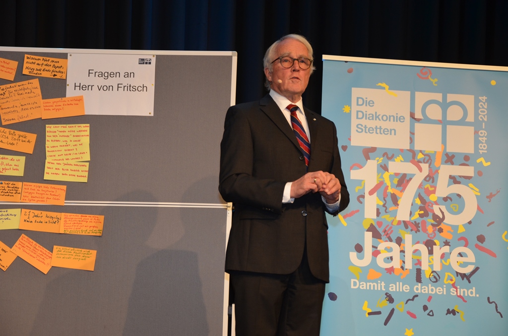 Rüdiger von Fritsch referierte beim 10. Ethikforum der Diakonie Stetten am 14.11.2024