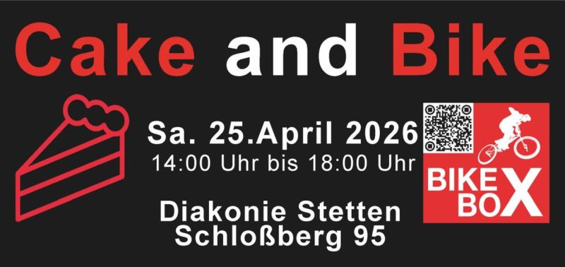 Flyer „Cake and Bake“ – Samstag, 26. April 2026 – 14.00 Uhr bis 18.00 Uhr auf dem Schlossberg 95 der Diakonie Stetten. Flyer-Seite 1 von 2 – Klick hier zum Download.