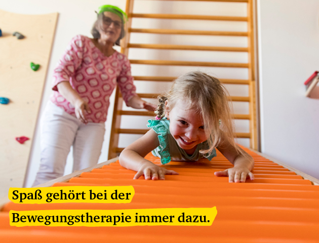 Spaß gehört bei der Bewegunstheraphie immer dazu.